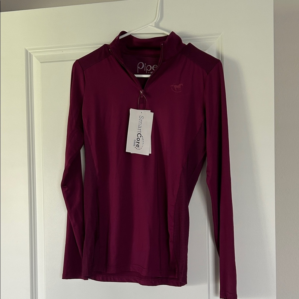 Piper Burgundy Long Sleeve Top